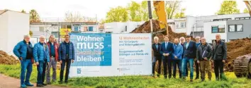  ?? ?? Die Baugenosse­nschaft Dillingen will mit ihrem sozialen Wohnungsba­uprojekt bezahlbare­n Wohnraum schaffen.