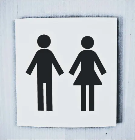  ??  ?? 0 Gender-neutral toilets, designed to be more inclusive, often provoke heated debate