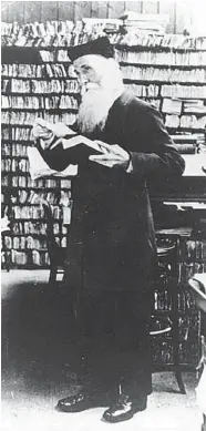  ?? WIKIPEDIA COMMONS ?? James Murray, shown circa 1910, was founding editor of the Oxford English Dictionary. “There is so much waffle and woolly-mindedness. Our job is to analyze data, not to love
words,” says departing editor John Simpson.