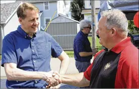  ?? PHOTOS BY DARREL ROWLAND / COLUMBUS DISPATCH. ?? Richard Cordray speaks to supporters at a Canton steelworke­rs union hall on Sept. 2.