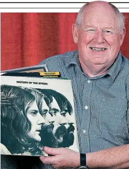  ??  ?? Music fan: Trevor Bailey and some of his prized albums