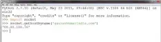  ??  ?? Figure 4: Fetching an IP address of a website from a URL