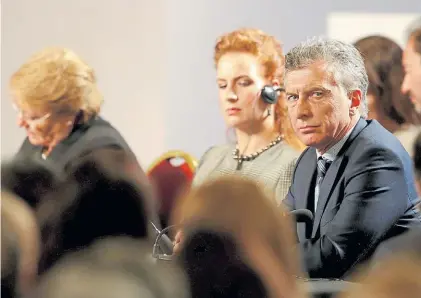  ?? REUTERS ?? En Uruguay. Mauricio Macri, ayer, durante un encuentro de la Organizaci­ón Mundial de la Salud.