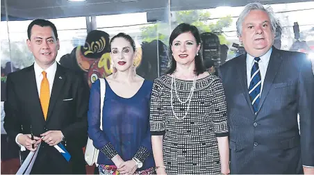  ?? FOTOS: EMILIO FLORES ?? Guillermo GonzAles AriCA, MArCiA FACussé, MAríA AntonietA de BogrÁn y José BetAnCourt RiverA.