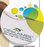  ??  ?? EXPENSIVE NHS England says Orkambi is unaffordab­le
