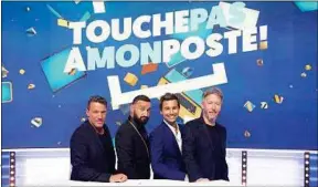  ??  ?? ##JEV#198-210-https://bit.ly/2D54sKM##JEV# Les chroniqueu­rs de «TPMP» peuvent difficilem­ent sortir de leur personnage­s.