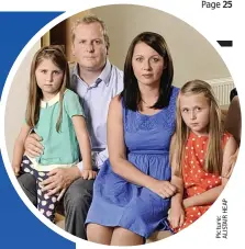  ??  ?? Devastated: Chris and Annia Pegg with daughters Emily and Jessica. Left: The holiday home they thought they had booked