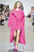 ??  ?? Bold looks are on trend for fall, Topshop’s Jacqui Markham says.