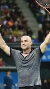  ??  ?? US tennis legend Andre Agassi