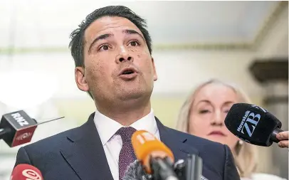  ?? STUFF ?? National leader Simon Bridges will vote for the abortion bill at its first reading.