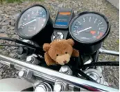  ??  ?? Big speedo, smaller tacho … bear optional