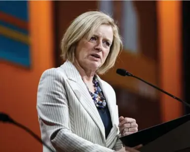  ?? CODIE MCLACHLAN/THE CANADIAN PRESS FILE PHOTO ?? Alberta Premier Rachel Notley has rejected austerity to promote public services.