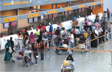  ?? — Bernama photo ?? The decline in passenger traffic for May was mainly due to a more subdued air travel demand during the Ramadan fasting season which began on May 17, and the absence of school holidays, that generally falls on the last week of May.