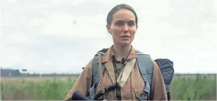  ??  ?? Biologist Lena (Natalie Portman) takes on a top-secret expedition to a disaster zone in “Annihilati­on.” PARAMOUNT PICTURES