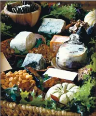  ?? COURTESY OF LYNDA BALSLEV ?? When you assemble a cheese platter, select four to six cheeses, varying the colors, textures, strengths and milk source, such as a fresh goat cheese, a crumbly blue and so on.