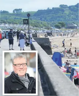  ??  ?? Plans £1.8m revamp for Ayr seafront and, inset, Brian McGinley