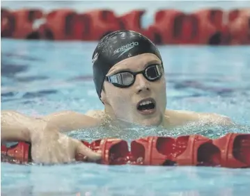  ??  ?? 0 Duncan Scott swam to victory in the 100m freestyle last night, adding to Saturday’s 50m win.