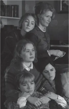  ?? WILSON WEBB ?? Clockwise from left: Saoirse Ronan, Laura Dern, Emma Watson, Florence Pugh and Eliza Scanlen inGreta Gerwig's “Little Women.”