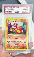  ??  ?? A rare first edition card