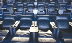  ??  ?? RECLINING SEATS like these at the Ayala Cinemas in Quezon City’s UP Town Center, can now be found at Greenbelt 3 Cinema 4 in Makati City.