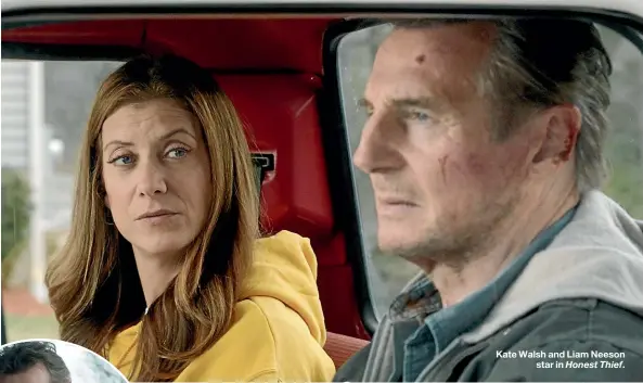  ??  ?? Kate Walsh and Liam Neeson star in Honest Thief.