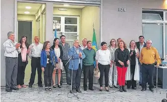  ?? AGENCIA CARMEN DE PATAGONES ?? LA PALABRA de Ricardo Marino, en la inauguraci­ón de las instalacio­nes del Centro de Salud.