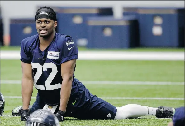  ?? — PHOTOS: AP FILES ?? Seattle Seahawks’ third-round pick C.J. Prosise is being touted as the potential third-down running back this season.