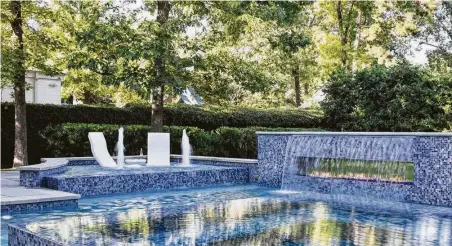  ?? AVEA Pools / Frankel Building Group ?? Fountains or water features within a pool are a popular request, says Scott Frankel of Frankel Building Group and AVEA Pools.