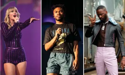  ??  ?? Taylor Swift, Kevin Abstract and GoldLink. Composite: Getty Images/EPA/Shuttersto­ck