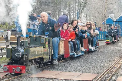  ?? Picture: Angus Findlay. ?? Wester Pickston railway at Glenalmond got under way for the season.