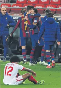  ??  ?? Los momentos ‘top’ La eliminació­n copera del Sevilla y el partido de Turín, lo meior del Barça esta temporada