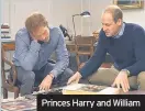  ??  ?? Princes Harry and William