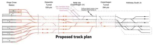  ??  ?? Proposed track plan