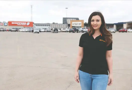  ?? TROY FLEECE ?? Jennifer Edworthy, with All In Event Services, is starting up a new drive-in movie theatre in the parking lot at the Northgate Mall. The first screening is going to be on June 5.