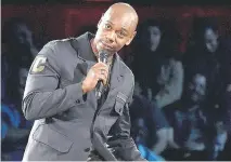  ?? LESTER COHEN / NETFLIX ?? After nearly three decades in show business, Dave Chappelle has embraced his status as an older comic with mature worries.