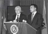  ??  ?? Ali Ahmeti dhe Zoran Zaev, në një konferencë të mëparshme