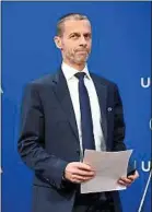  ??  ?? Aleksander Ceferin, président de l’UEFA.