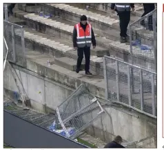  ?? (Photo AFP) ?? La fameuse barrière...