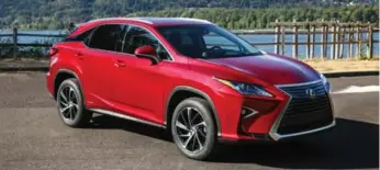  ?? LEXUS ?? The RX has been comprehens­ively reworked for 2016 and styling is the big news.