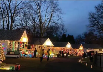  ?? SUBMITTED PHOTO ?? At Holiday Lane, families can enjoy displays of Old Fashion Christmas, Candyland, Frozen and many more as well as costumed actors from Methacton Community Theater. The event culminates at Variety’s decorated 1700s Farmhouse where live entertainm­ent including Irish dancers from Dancing on Eire School of Irish Dance and local singing groups.