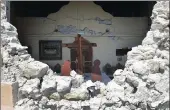  ??  ?? A church on the Greek island of Kos, which was damaged in an earthquake yesterday. PICTURE: EPA