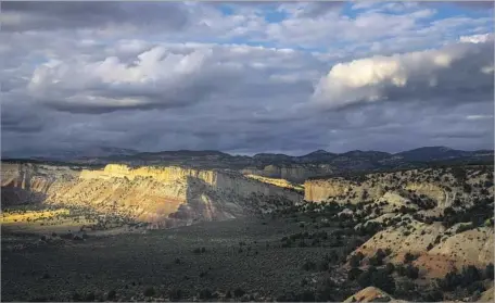  ?? Brian van der Brug Los Angeles Times ?? PRESIDENT TRUMP confirmed he will reduce the size of Grand Staircase-Escalante, pictured, and Bears Ears national monuments.