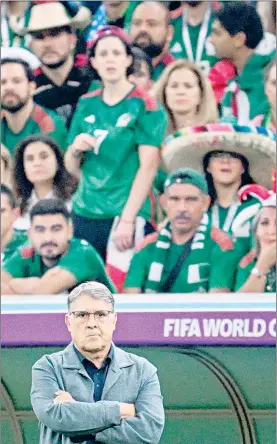  ?? Foto Afp ?? El técnico de la selección mexicana señaló que no se debe ser tan pesimista ante la falta de anotacione­s.