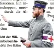  ?? Archivbild: Uwe Bolten ?? Vor dem Einsatz spricht der Mili tärpfarrer von 1870 mit einem In fanteriste­n.