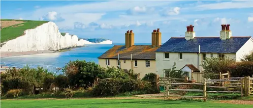  ??  ?? Homes with a view: The Seven Sisters cliffs in the South Downs National Park, which is popular with housebuyer­s