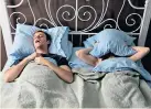  ??  ?? Dream partner: snoring is not the only problem