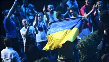  ?? AFP/VNA Photo ?? PROUD: Ukraine's Kalush Orchestra is riding a wave of goodwill at the Eurovision Song contest