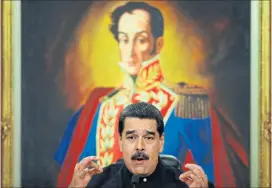  ?? [ Reuters ] ?? Venezuelas Präsident Maduro versucht verzweifel­t, die Milliarden­schulden seines Landes umzustrukt­urieren. Auf die USA kann er dabei kaum mehr zählen.