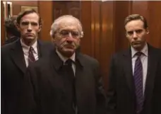  ?? CRAIG BLANKENHOR­N/HBO ?? Robert De Niro as Bernie Madoff, with Nathan Darrow as Andrew Madoff, left, and Alessandro Nivola as Mark Madoff in The Wizard of Lies.