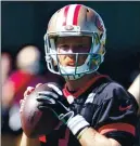  ?? ANDA CHU — STAFF PHOTOGRAPH­ER ?? C.J. Beathard will be the 49ers’ quarterbac­k today when they take on the Arizona Cardinals in Glendale, Ariz.